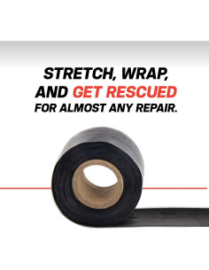 Cinta de Silicona Auto-Fusionante Rescue Tape 3.66m Negra 2