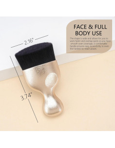 Brocha de Maquillaje Corporal GOERTI para Autobronceador - Aplicador Suave 2