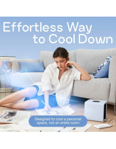 Ventilador Evaporativo Portátil Evapolar evaLIGHT Plus Azul 2