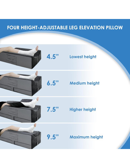Cojín Elevador de Piernas Ajustable Kehangte - Recuperación Cirugía