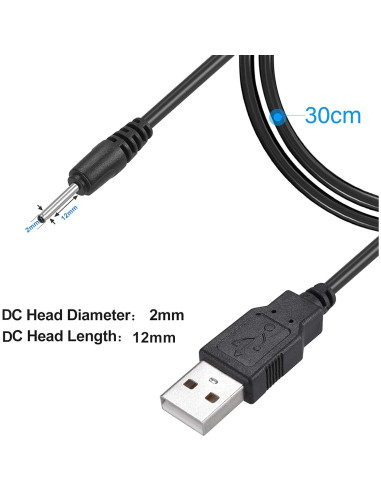 Cargador USB DC PChero para Auriculares Mini S530 30cm