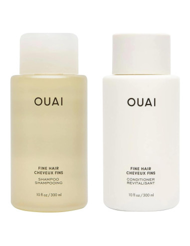 OUAI Champú y Acondicionador Fino 295 ml - Sin Sulfatos
