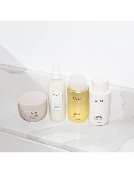 OUAI Champú y Acondicionador Fino 295 ml - Sin Sulfatos OUAI Champú y Acondicionador Fino 295 ml - Sin Sulfatos