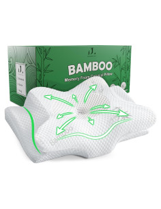 Almohada Cervical Ergonómica DreamField Linen - Espuma Viscoelástica