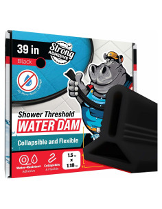 Umbral de Ducha Hippo Dam 99 cm Negro - Barrera de Agua