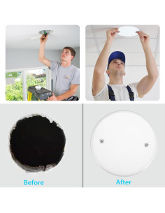 Placas de Cubierta de Techo Redondas OwnMy 2 Paquetes 12.8cm 2
