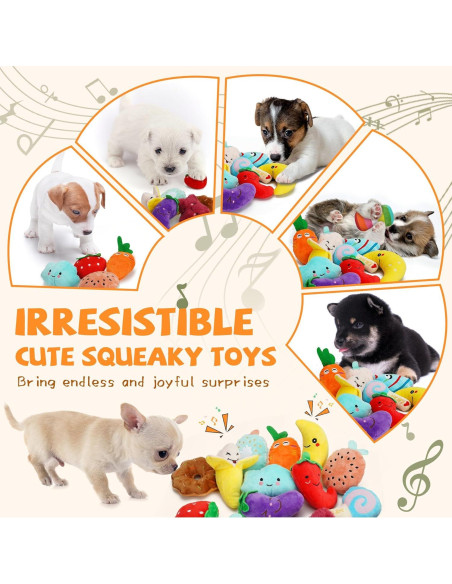 Conjunto de Juguetes Chirriantes QTwoof para Perros - 20 Piezas