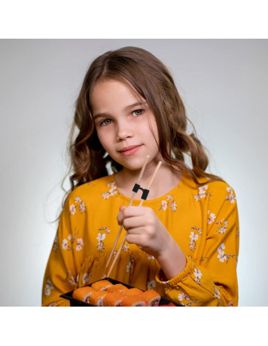 5 Ayudantes Reutilizables de Palillos Entrenadores Abeillo Negro