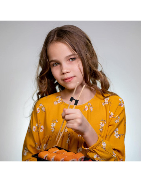 5 Ayudantes Reutilizables de Palillos Entrenadores Abeillo Negro