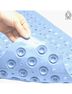Alfombrilla de Baño Antideslizante ENKOSI 101.6x40.6 cm Azul Aqua 2