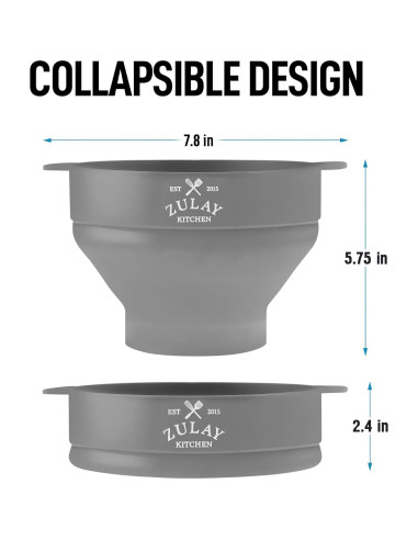 Popcorn Popper de Silicona Zulay Kitchen Plegable 15 Tazas
