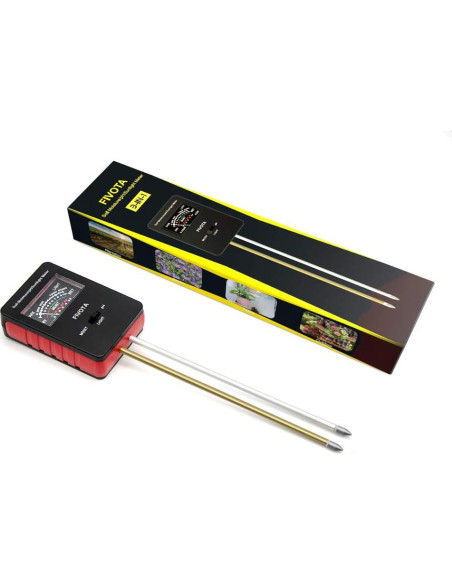 Medidor de pH del Suelo Fivota FV03 con Pantalla Grande 3 en 1