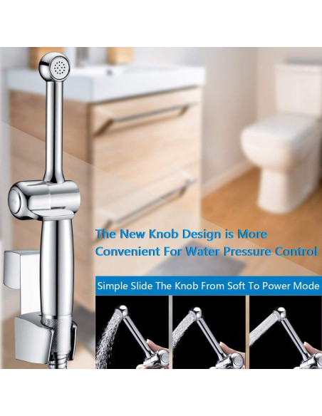 Rociador de Bidet de Mano SonTiy 20.1 cm Cromo Ergonómico