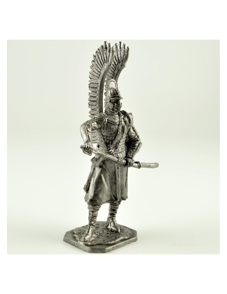 Escultura Miniatura Husares Alados Polacos 54mm Guerreros de Estaño Escultura Miniatura Husares Alados Polacos 54mm Guerreros de Estaño