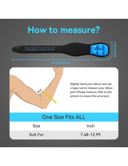 Faja de Codo AGPTEK con Almohadilla 3D para Tendinitis