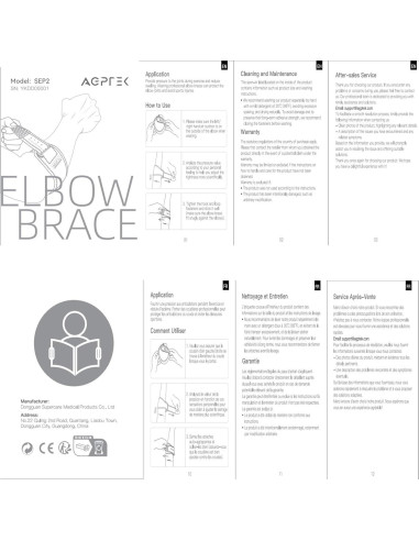 Faja de Codo AGPTEK con Almohadilla 3D para Tendinitis