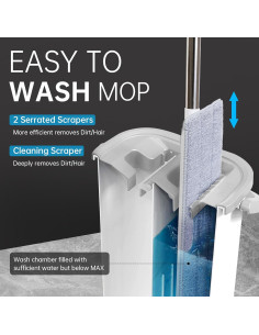 Kit de limpieza TODAYGO con trapeador y cubo escurridor 2