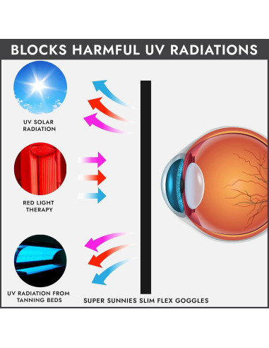 Gafas de Bronceado Super Sunnies Slim Flex UV Protección