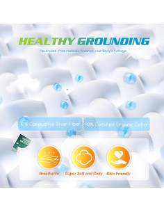 Funda de Almohada de Conexión a Tierra Gruenerde 50x76cm Algodón Orgánico 2