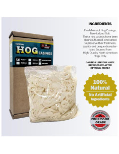 Tripas de Cerdo Natural 29-32MM El Fabricante de Salchichas 2