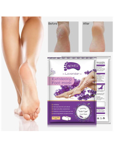 Mascarilla Exfoliante para Pies ALIVER 3 Paquetes Lavanda 2