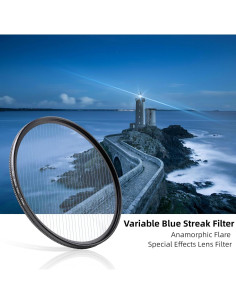 Filtro de lente anamórfico Blue Streak 49mm GREEN.L 2