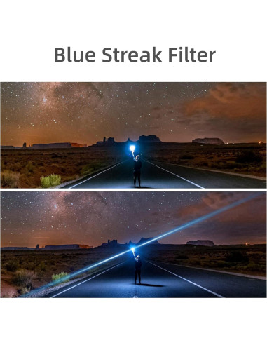 Filtro de lente anamórfico Blue Streak 49mm GREEN.L