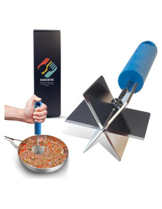 Machacador de Carne Mondo Acero Inoxidable 22.86cm Azul Laguna