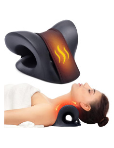 Estirador de Cuello Cozyhealth Calentado con Almohada de Grafeno
