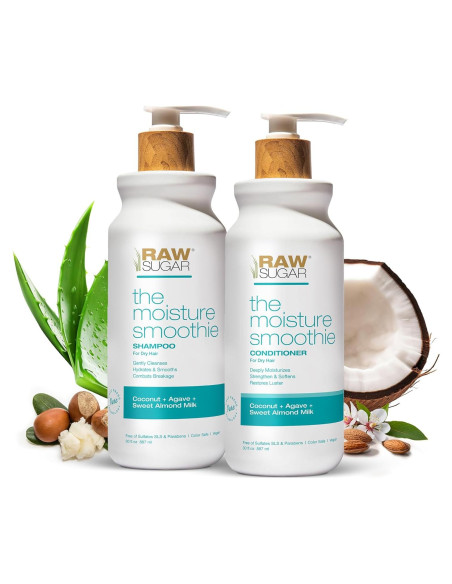 Champú y Acondicionador Moisture Smoothie Azúcar Crudo 30oz