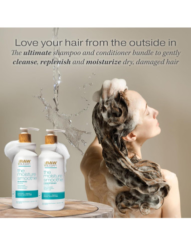 Champú y Acondicionador Moisture Smoothie Azúcar Crudo 30oz