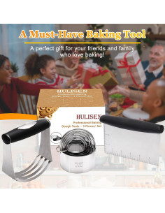 Juego de Cortadores de Galletas HULISEN 3 Pcs Acero Inoxidable 2