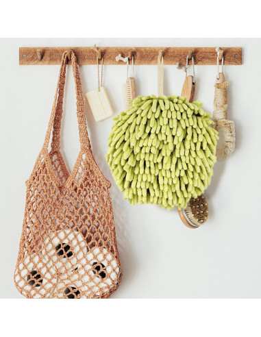 Toallas de Mano MEETSWEET Chenille Secado Rápido Set 3 Verde