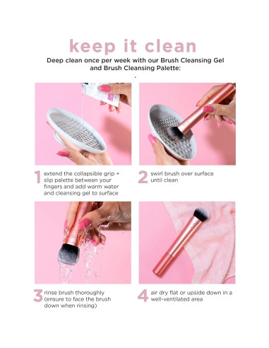 Brocha de Maquillaje Real Techniques RT 402 para Polvo Fijador