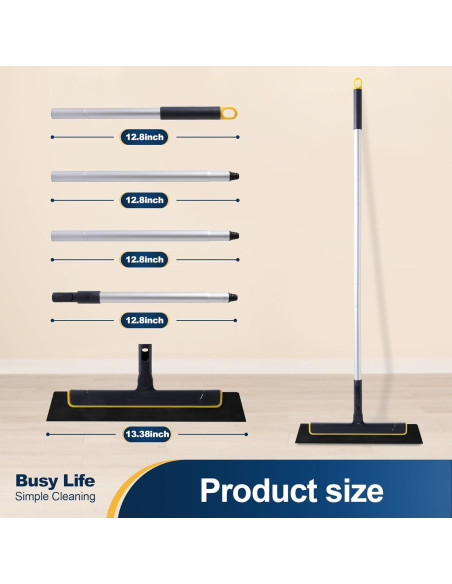 Escoba de Goma Yocada 129.54 cm Ajustable para Piso