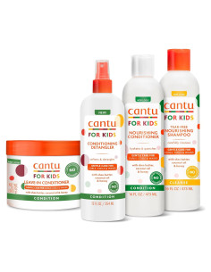 Conjunto Cuidado Capilar Cantu Niños 4 Piezas Champú Acondicionador