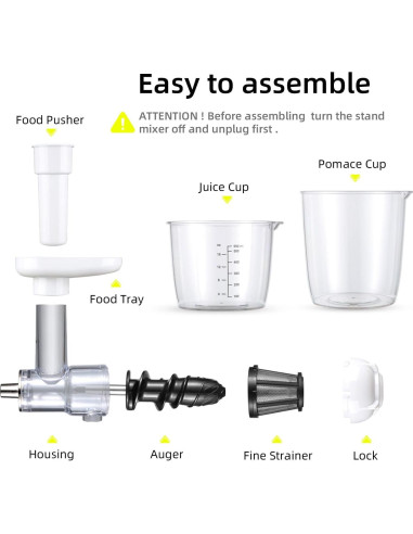 Accesorio Extractor de Jugo Gdrtwwh para KitchenAid y Cuisinart