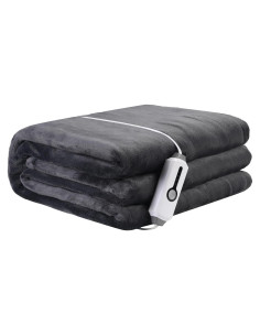Manta Eléctrica Calentada LaffyLo 213x183 cm 4 Niveles Gris