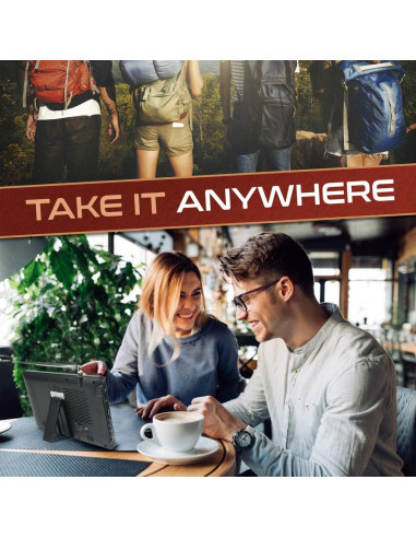 Monitor LCD Portátil Tyler 22.86 cm 1080p Batería Recargable