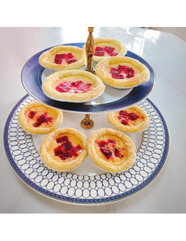 100 Bandejas Mini de Aluminio HLCM para Tartas y Quiches