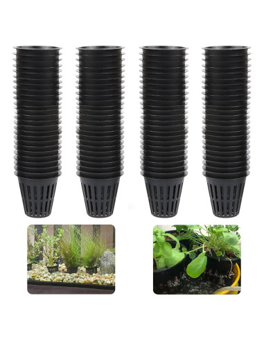 100 Macetas de Malla Redondas IPXEAD 5 cm Hidroponía