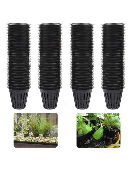 100 Macetas de Malla Redondas IPXEAD 5 cm Hidroponía