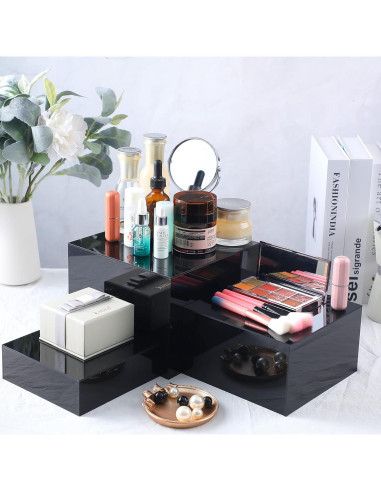 Juego de 3 Soportes Acrílicos Yulejo para Exhibición - Negro