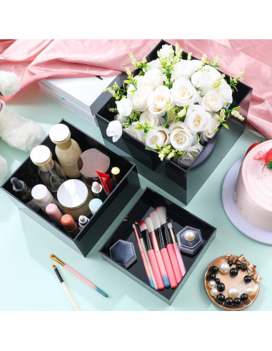 Juego de 3 Soportes Acrílicos Yulejo para Exhibición - Negro