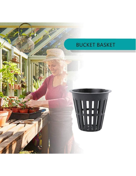 100 Macetas de Malla Redondas IPXEAD 5 cm Hidroponía