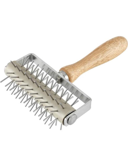 Rodillo de Masa de Acero Inoxidable Akaigu 20.3cm Amarillo