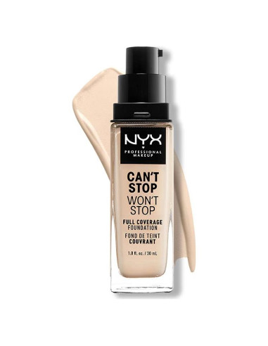 Base Líquida Mate NYX 24h Cobertura Completa 29.57 ml Pálido