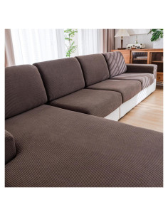 Funda de Sofá QIANMEW Marrón S Antideslizante Lavable