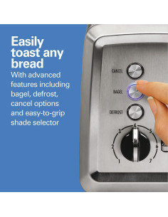 Tostadora Hamilton Beach 2 Rebanadas Acero Inoxidable 850W 2