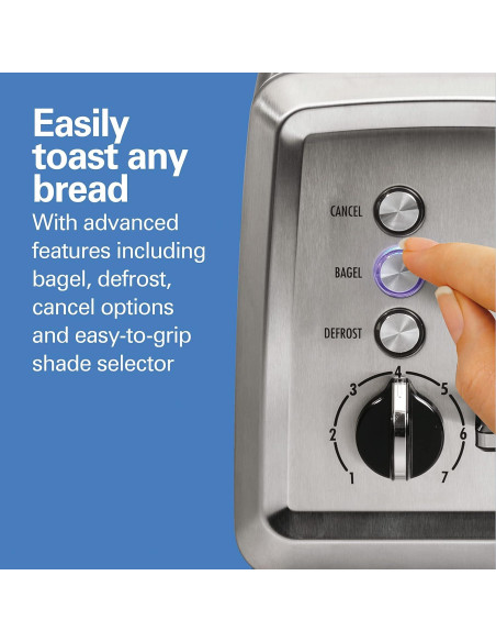 Tostadora Hamilton Beach 2 Rebanadas Acero Inoxidable 850W